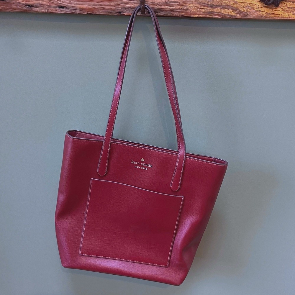 Kate Spade New‎ York Burgundy Leather Daily Tote